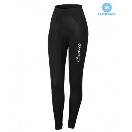 Fietsbroek Lang 2016 Castelli Viva Dames N001 Winter Thermal Fleece